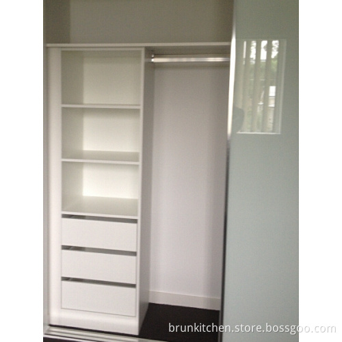 Aluminium Framed Toughened Glass Sliding Door Wardrobe Popular in Australia